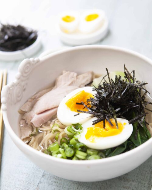 Leftover turkey miso ramen