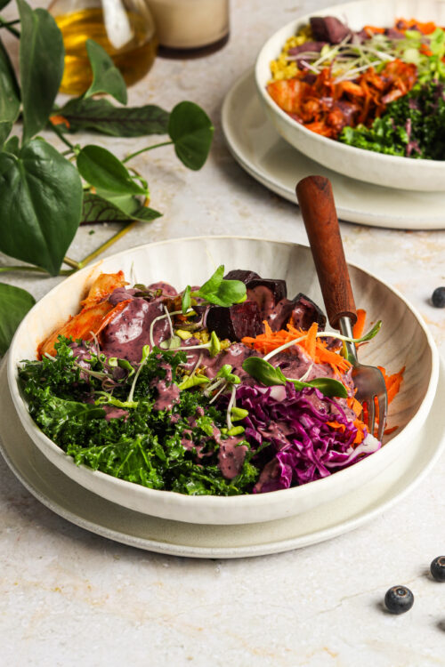Rainbow Glow Bowl with Adaptogenic Dressing