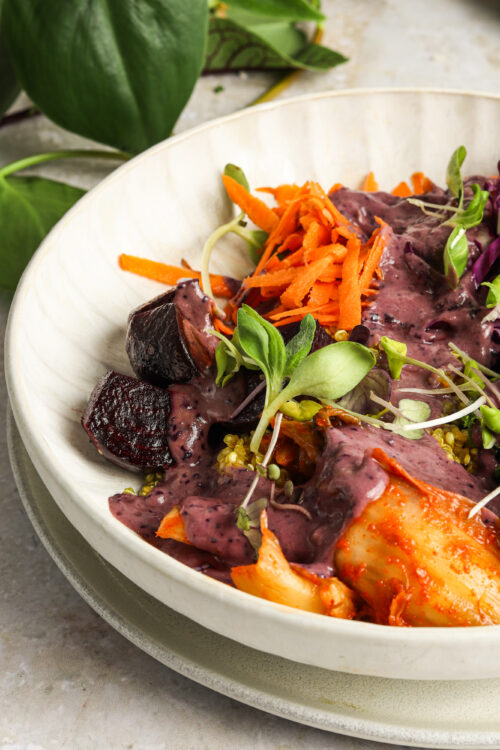 Rainbow Glow Bowl with Adaptogenic Dressing