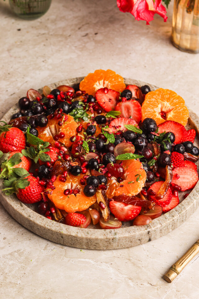 Summer Fruit Salad with Herb Dressing