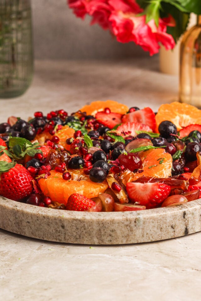 Summer Fruit Salad with Herb Dressing
