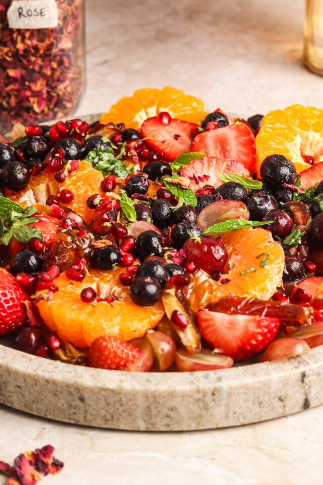 Summer Fruit Salad with Herb Dressing