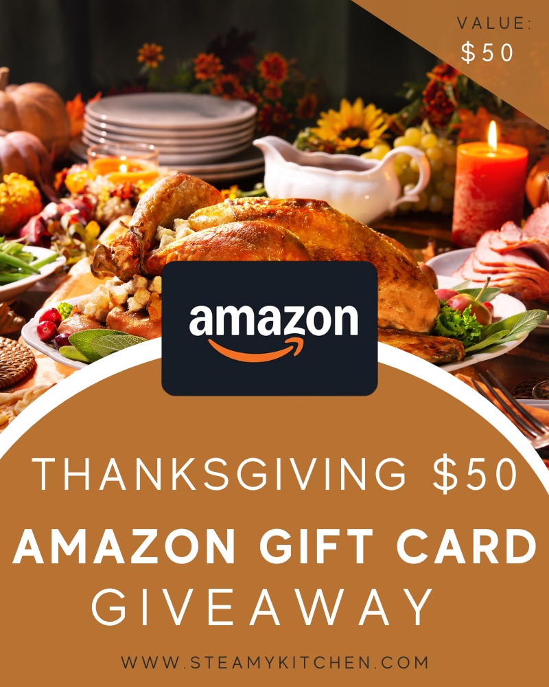 $50 Amazon Thanksgiving Giveaway!Ends in 90 days.