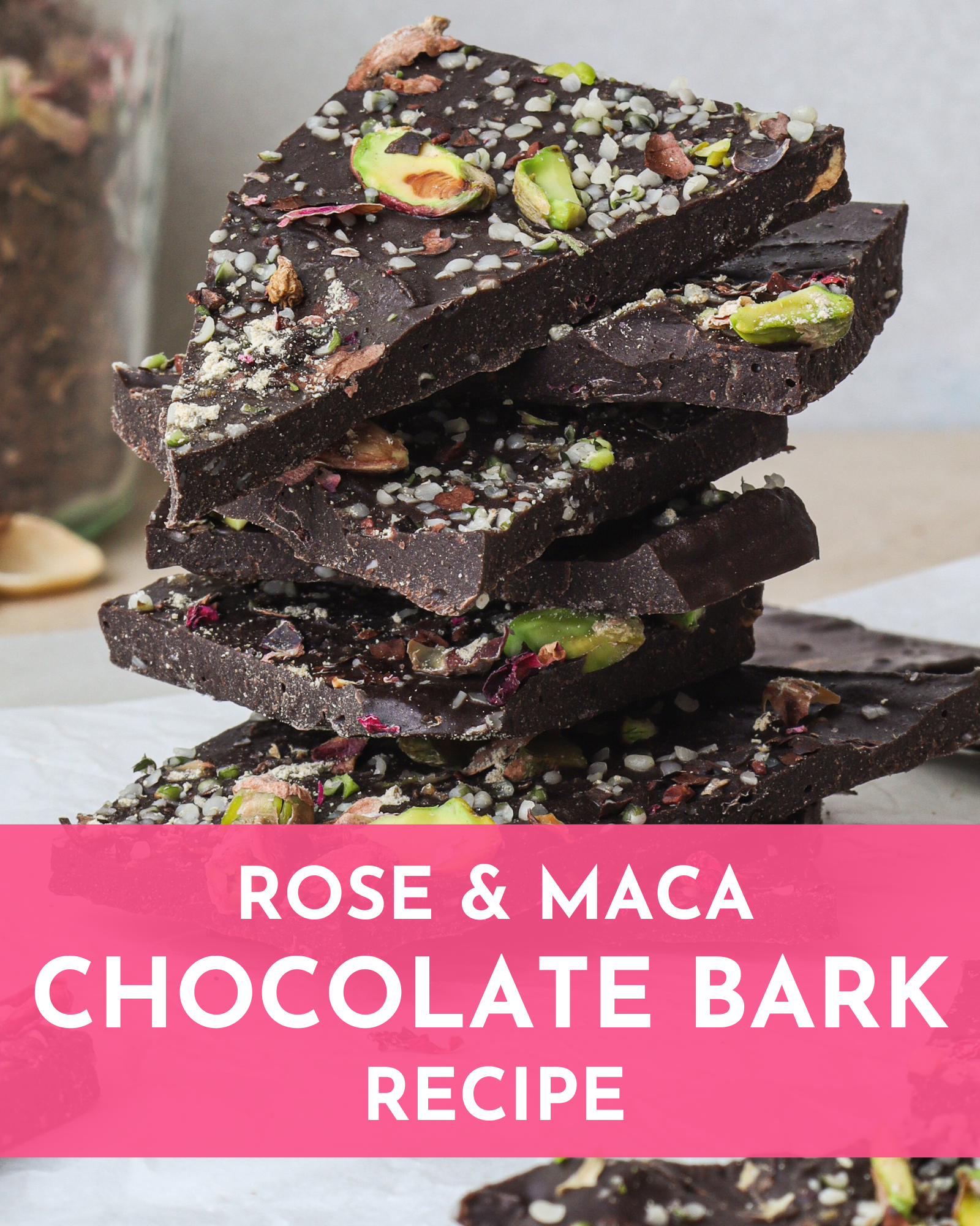Rose and Maca Chocolate Bark Recipe
