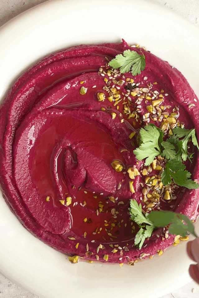 Purple Sweet Potato Hummus